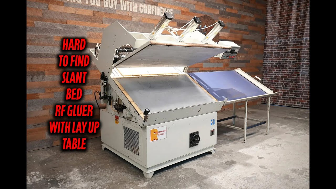 FPPOV - Rosenquist EG-500-A Slant Bed Radio Frequency Edge Gluer