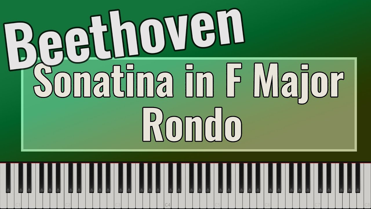 Beethoven - Sonatina in F Major  Anh.5 - Rondo- Piano turorial