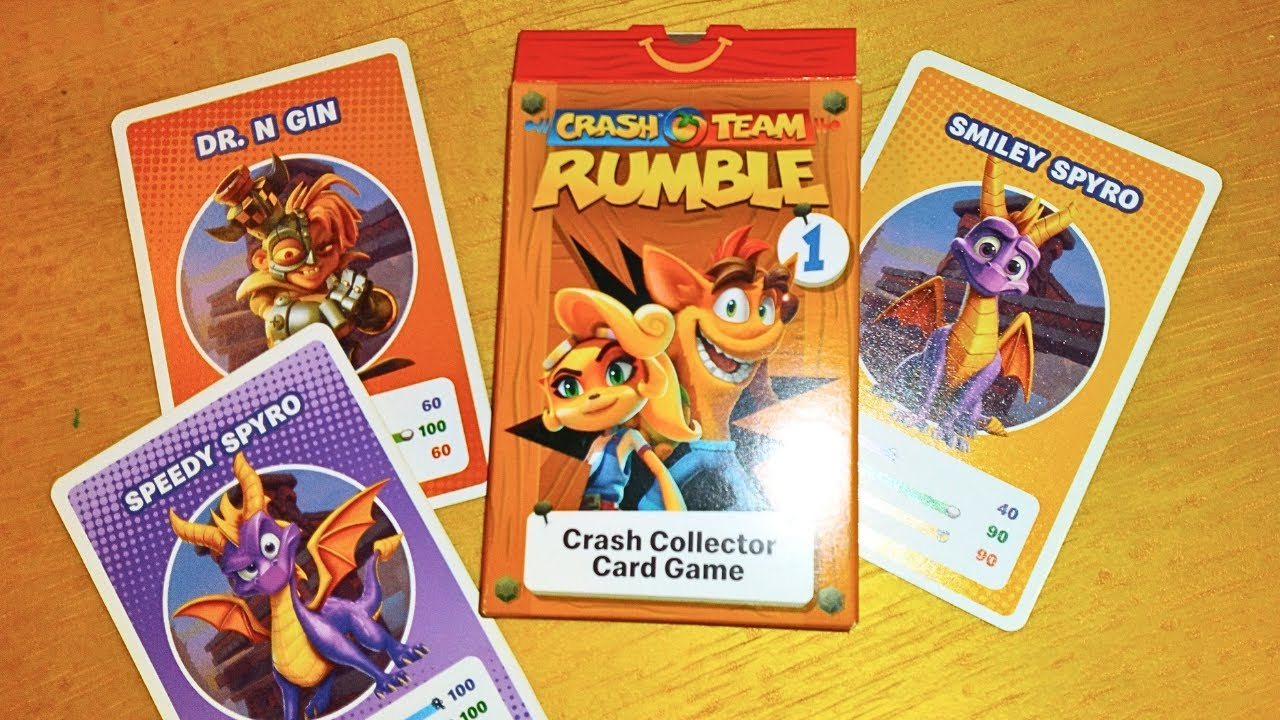 Crash Card Game - Crash Team Rumble McDonald's Toys