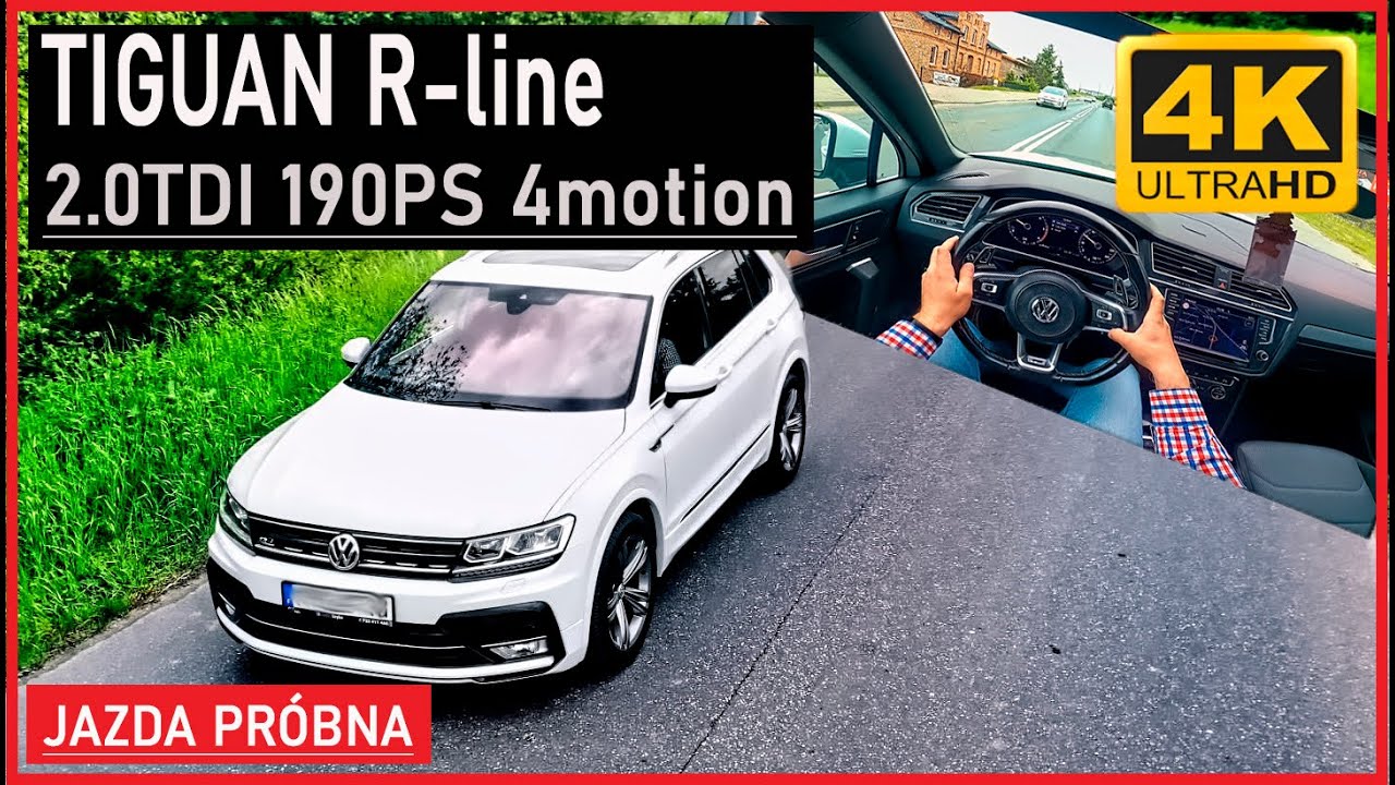 VW TIGUAN 2017 2.0TDI 190PS Rline Test-Drive, JAZDA PR&Oacute;BNA