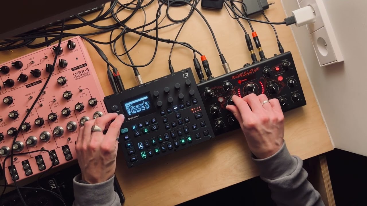 Dawless techno with elektron digitone 2 and erica synths echolocator