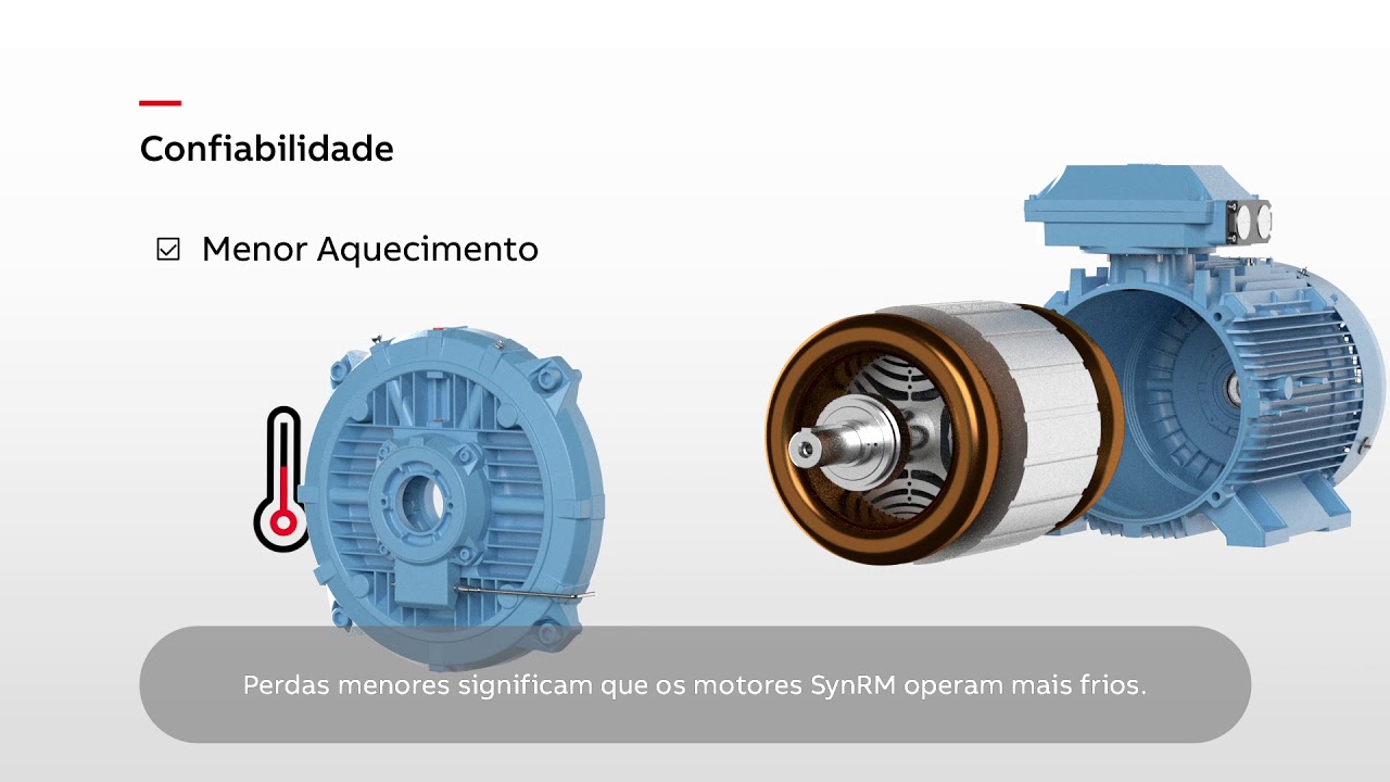 Motores Elétricos ABB Síncrono de Relutância (SynRM) - Economizando energia com eficiência IE5