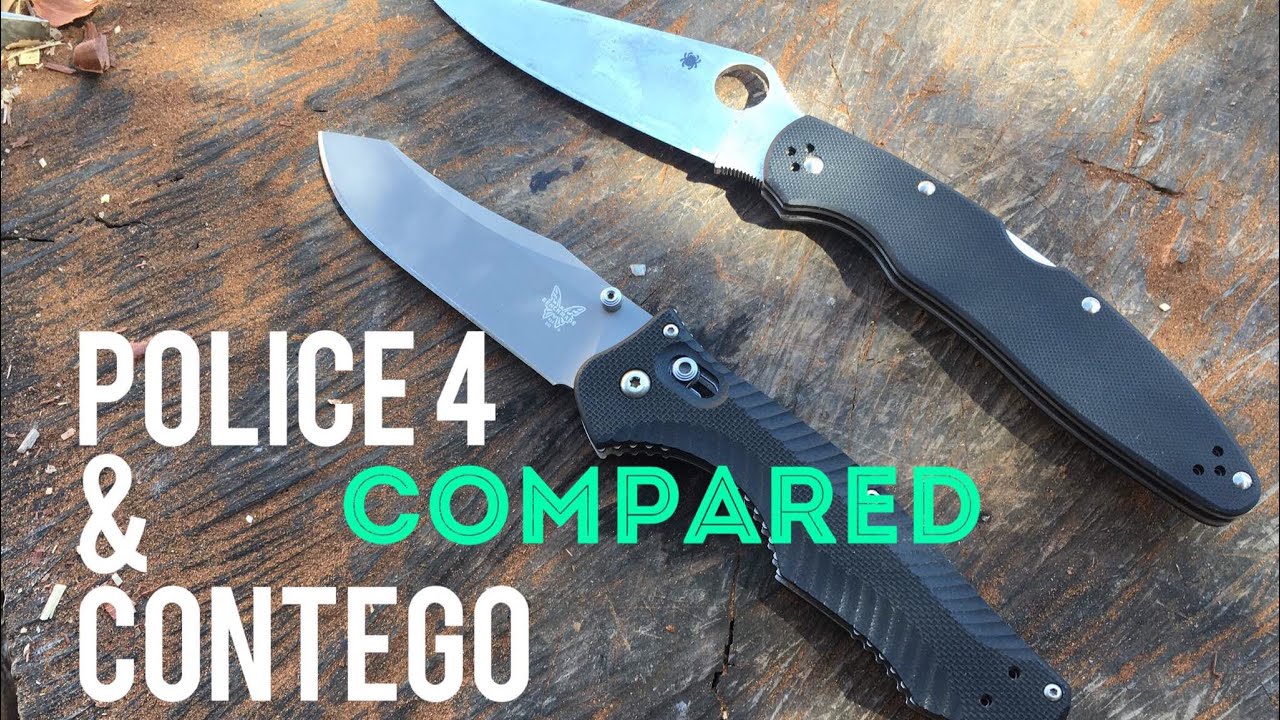 Spyderco Police 4 & Benchmade Contego Comparison