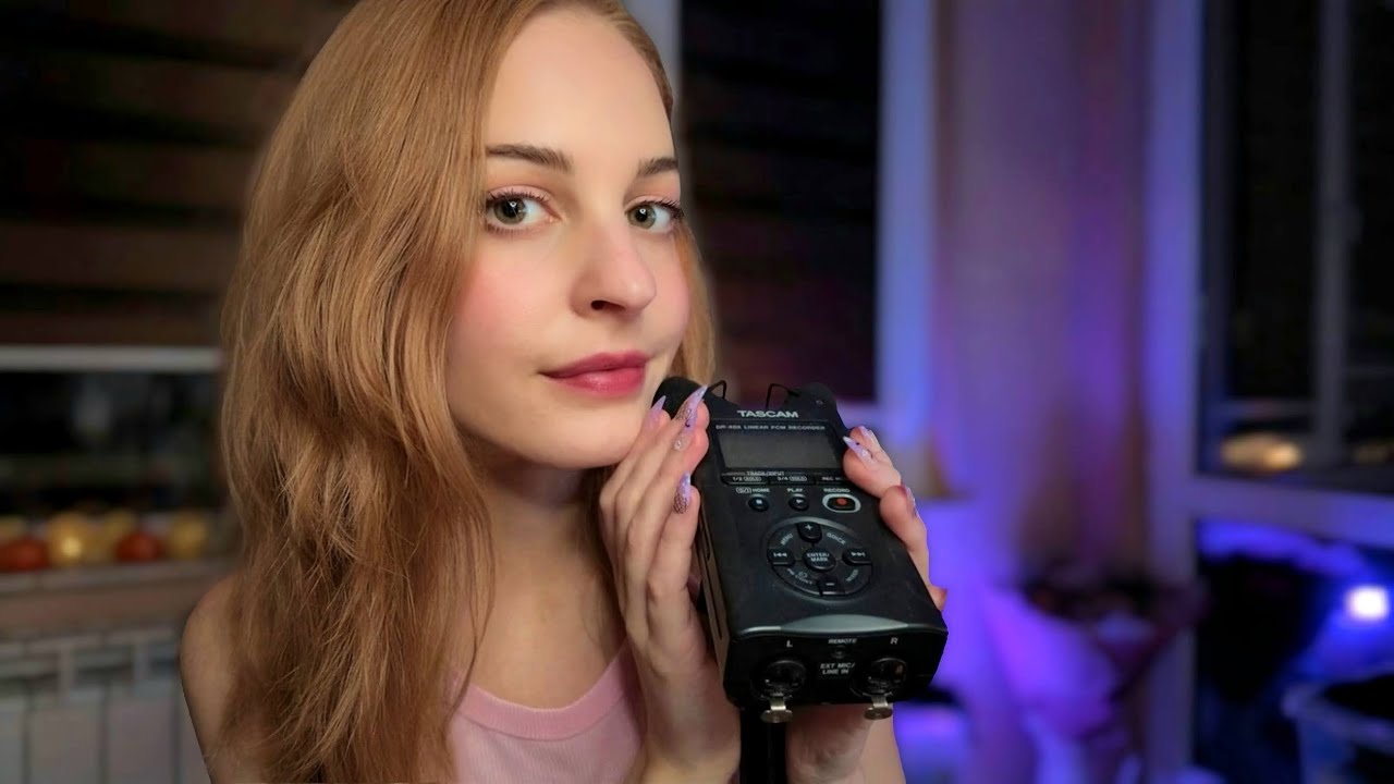 ASMR💜SLOW CLOSE EAR TO EAR WHISPERS AND GENTLE TRIGGERS (tapping, tracing) WHILE RAINING OUTSIDE 🌧️