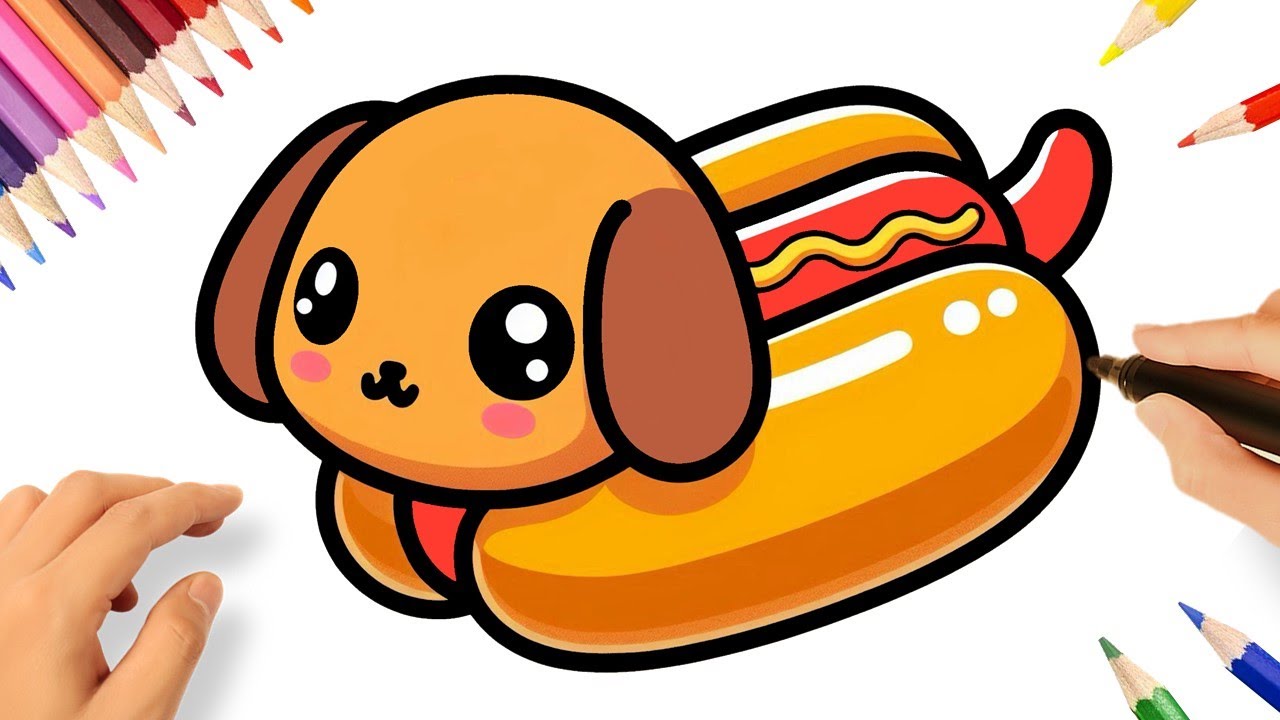 CÓMO DIBUJAR UN PERRO SALCHICHA 🐶✏️