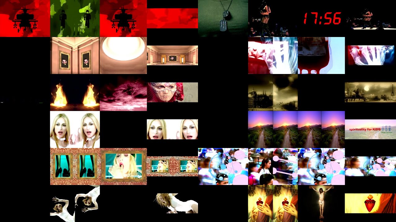 Madonna // RE·INVENTION TOUR MULTISCREENS BACKDROPS // Dan·K Video Edit // HD