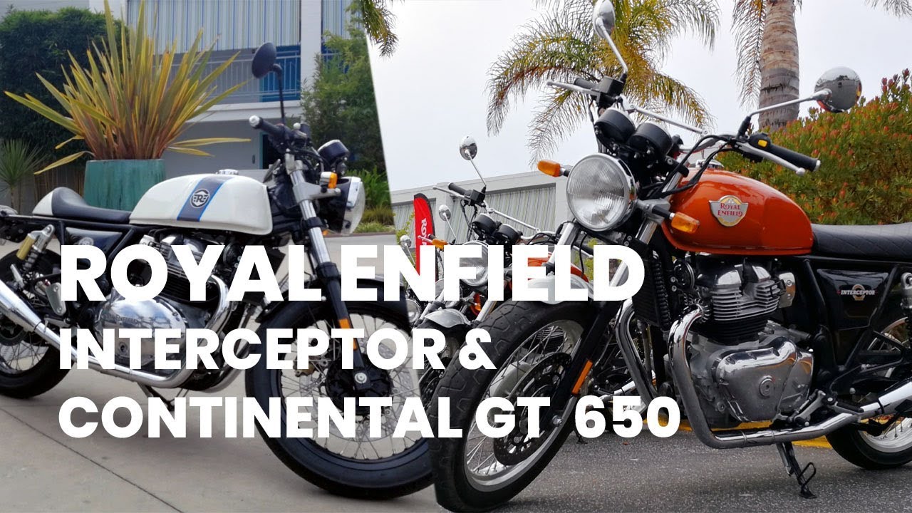 Présentation des Royal Enfield Interceptor et Continental GT 650