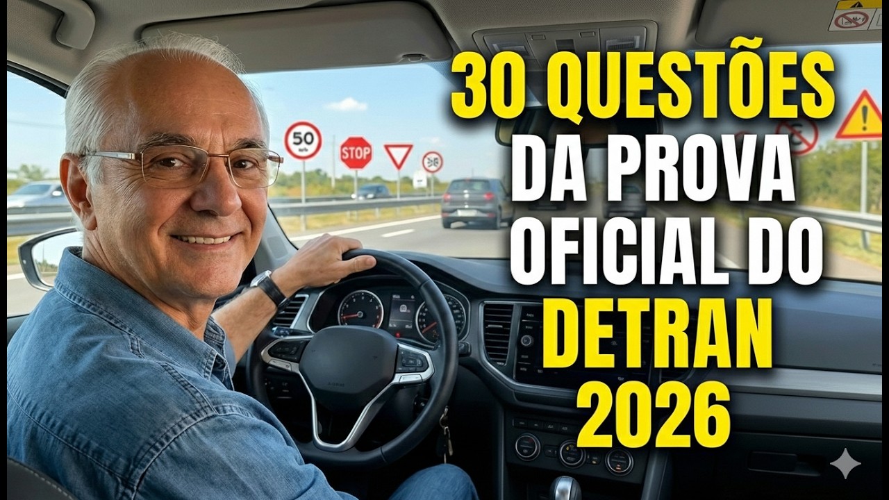 SIMULADO DO DETRAN 2026: 30 QUESTÕES COMENTADAS COM DICAS INCRÍVEIS