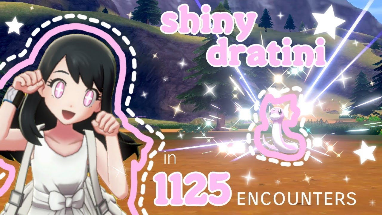 ♡ SHINY DRATINI - in 1125 encounters! (pokemon sword) ♡