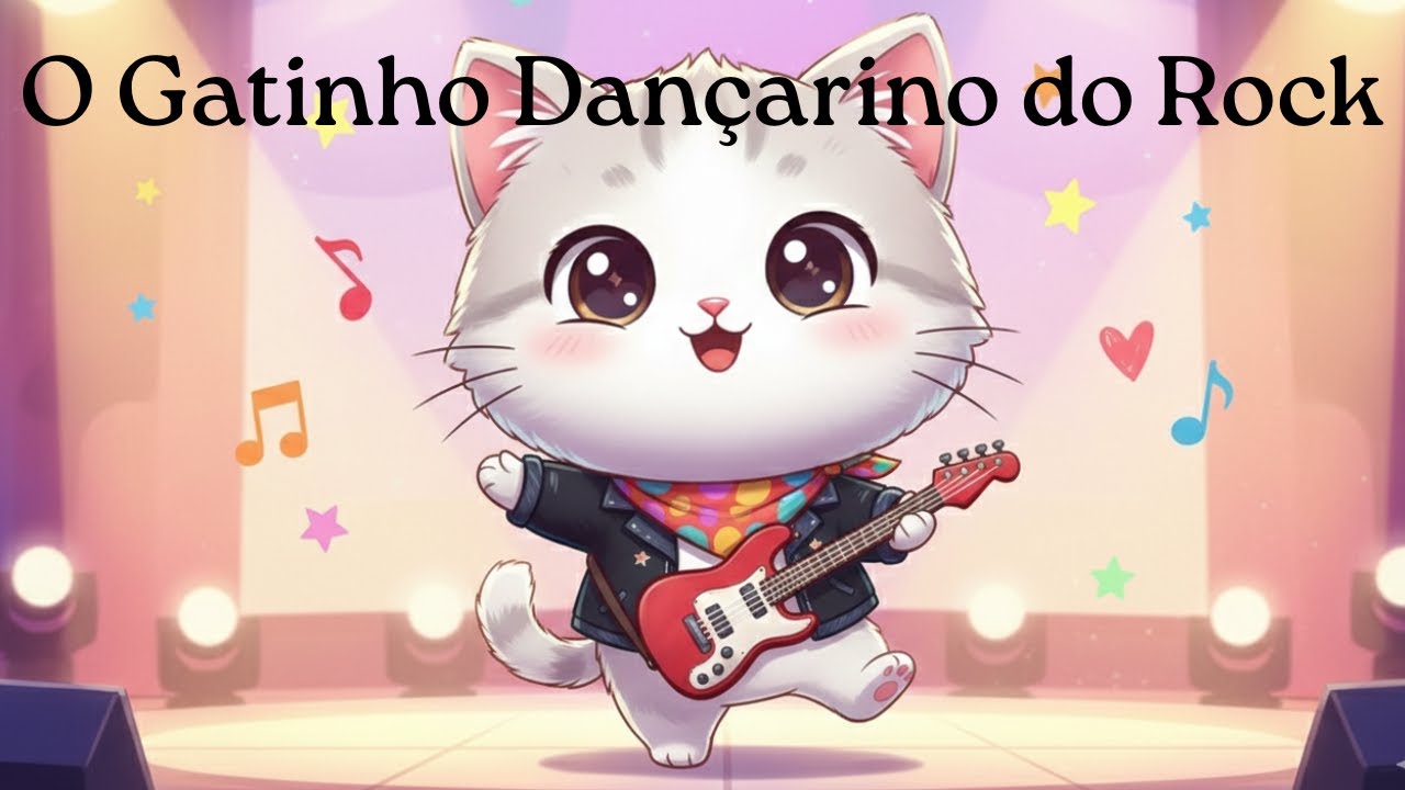 🎶O Gatinho Dançarino do Rock🎶 | Música Infantil Animada e Divertida