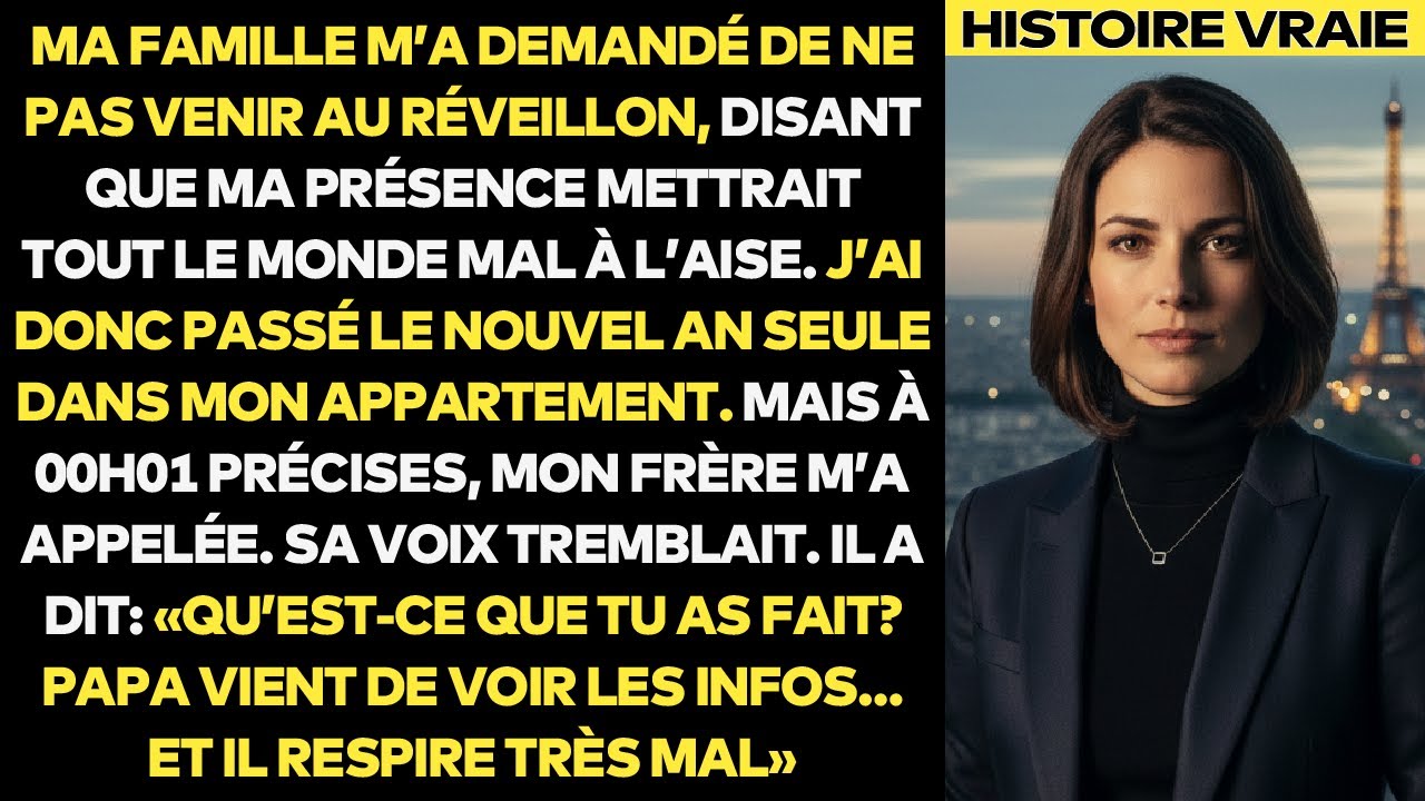 Ma Famille M’a Interdite Le Réveillon — Mon Père A Vu Que Je Suis Devenue Milliardaire En Une Nuit