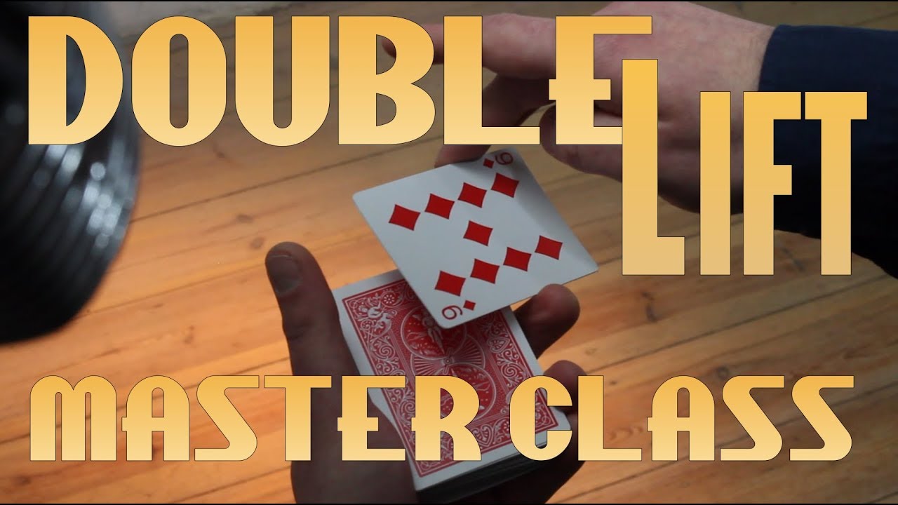 A fancy DOUBLE LIFT double turnover card magic trick TUTORiAL sleight of hand
