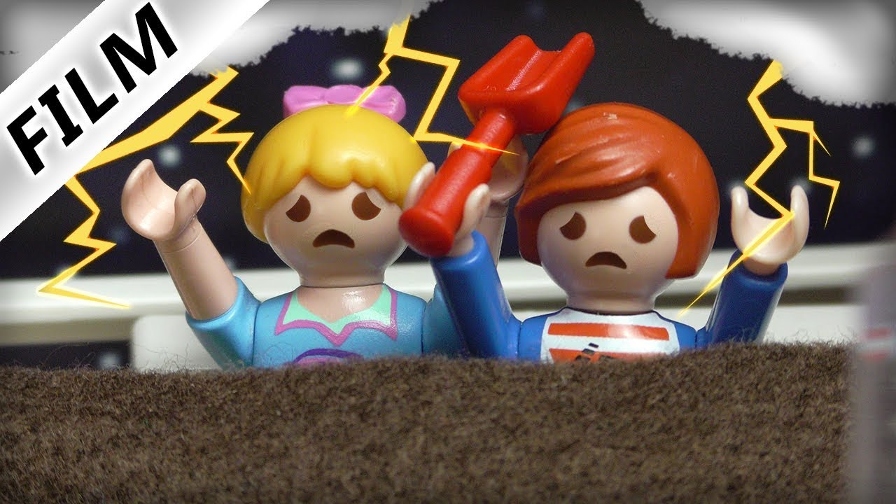 Playmobil Film Deutsch - STROMAUSFALL! JAHRHUNDERT-STURM! JULIAN + HANNAH HABEN ANGST! Familie Vogel