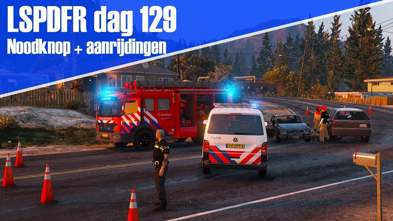 GTA 5 lspdfr dag 129 - Noodknop + meerdere ongevallen! T6