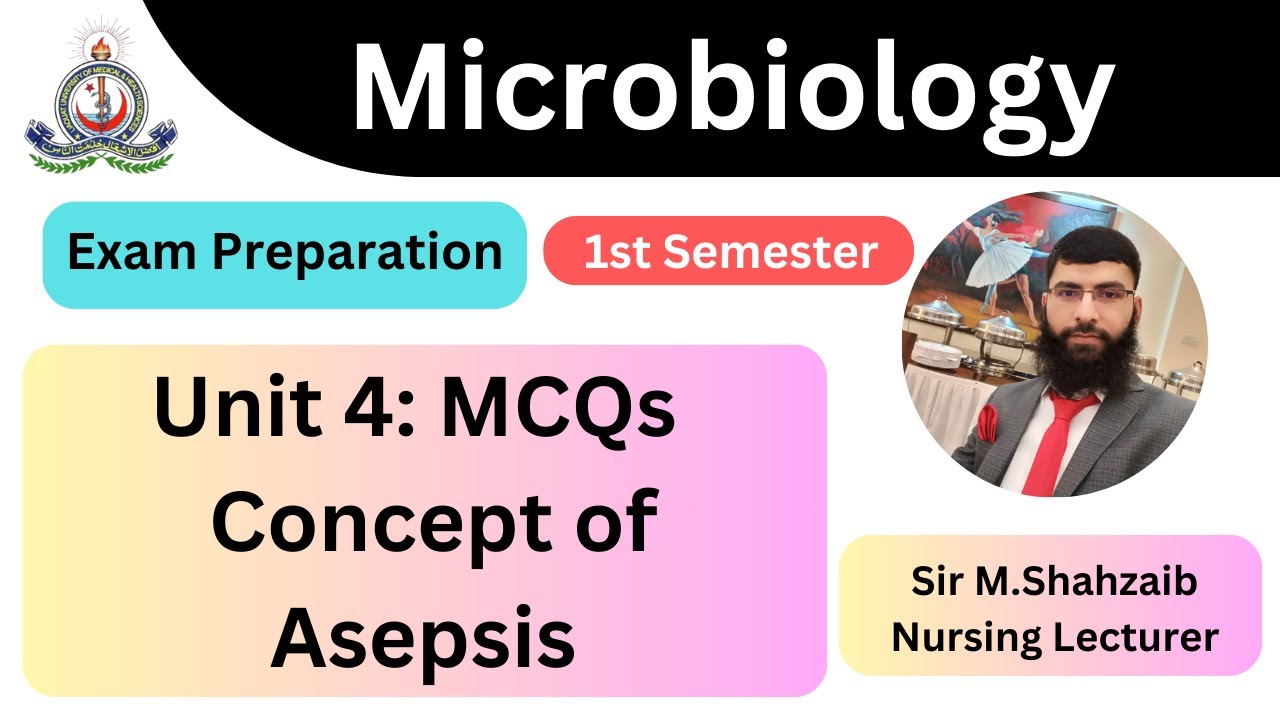Microbiology Unit:4 Concept of Asepsis: Medical & Surgical Asepsis (GBSN) Semester-I MCQs For Exam