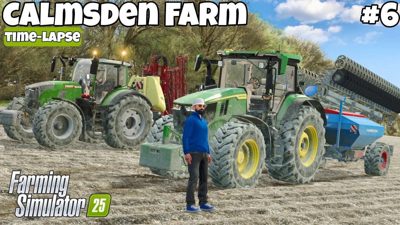 Build New Hay Silo,Plowing & Soil Linseed | Farming Simulator 25 | Calmsden Farm | Episode 6