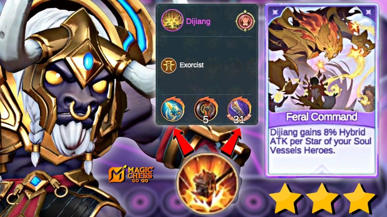 NEW META MINOTAUR ENHANCED ZILONG + EXORCIST ITEM MCGG SEASON 5 ‼️ MAGIC CHESS GO GO BEST COMBO ‼️