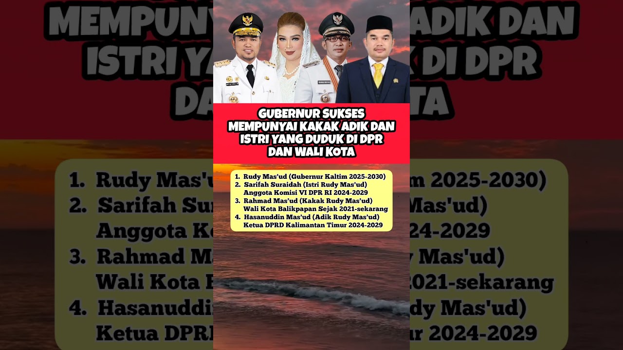 KELUARGA SUKSES DALAM DUNIA POLITIK #shorts