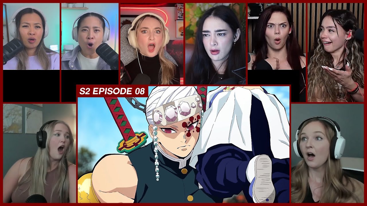 [GIRLS REACT] Sound Hashira Uzui Tengen | Demon Slayer S2 Ep 8 Girl Reaction Mashup