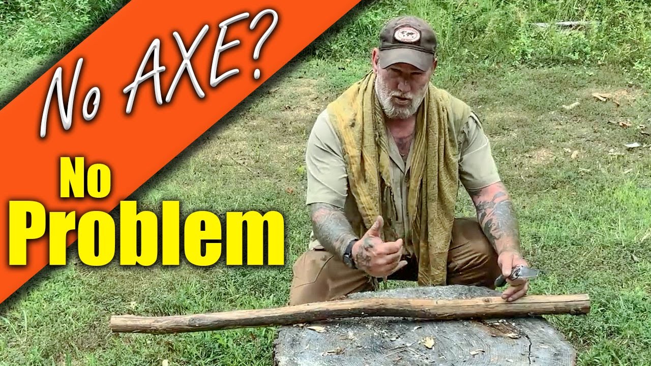 CAMPFIRE WOOD preparation... NO AXE.