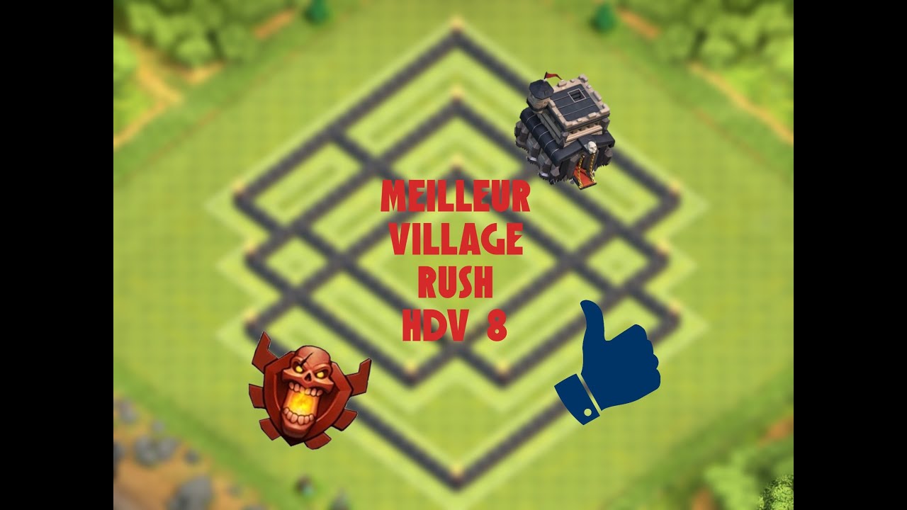 Meilleur village HDV 8 Rush champion et PLUS ! - Clash Of Clans