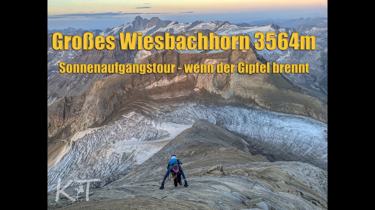 Großes Wiesbachhorn 3564m über Heinrich Schwaiger Haus und den Kaindlgrat.