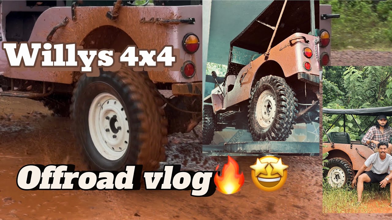 ഒരു ചെറിയ offroad video ❤️‍🔥🤩 ചളിയിൽ കുളിച് willys 😍