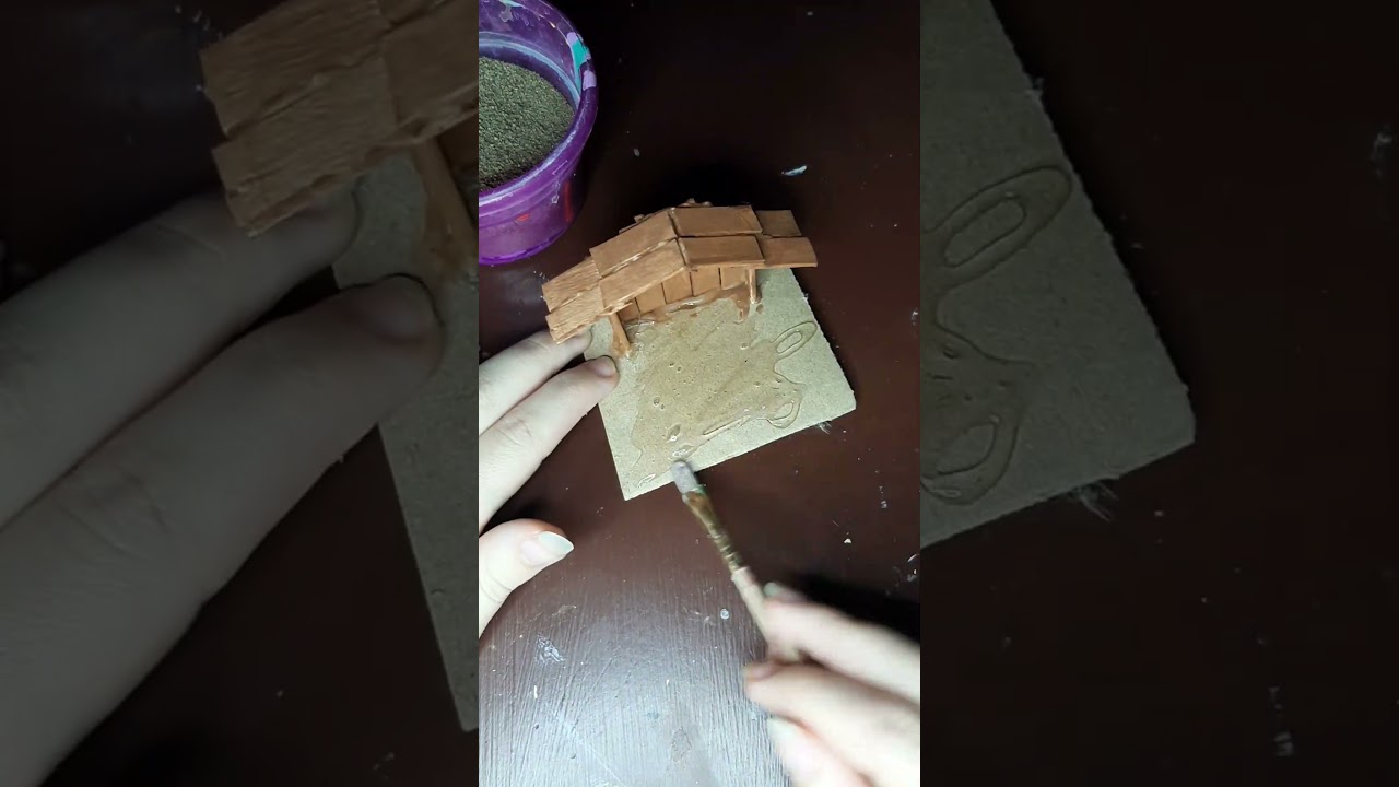Nativity Scene (Part 1): The Barn  #diy #miniatures