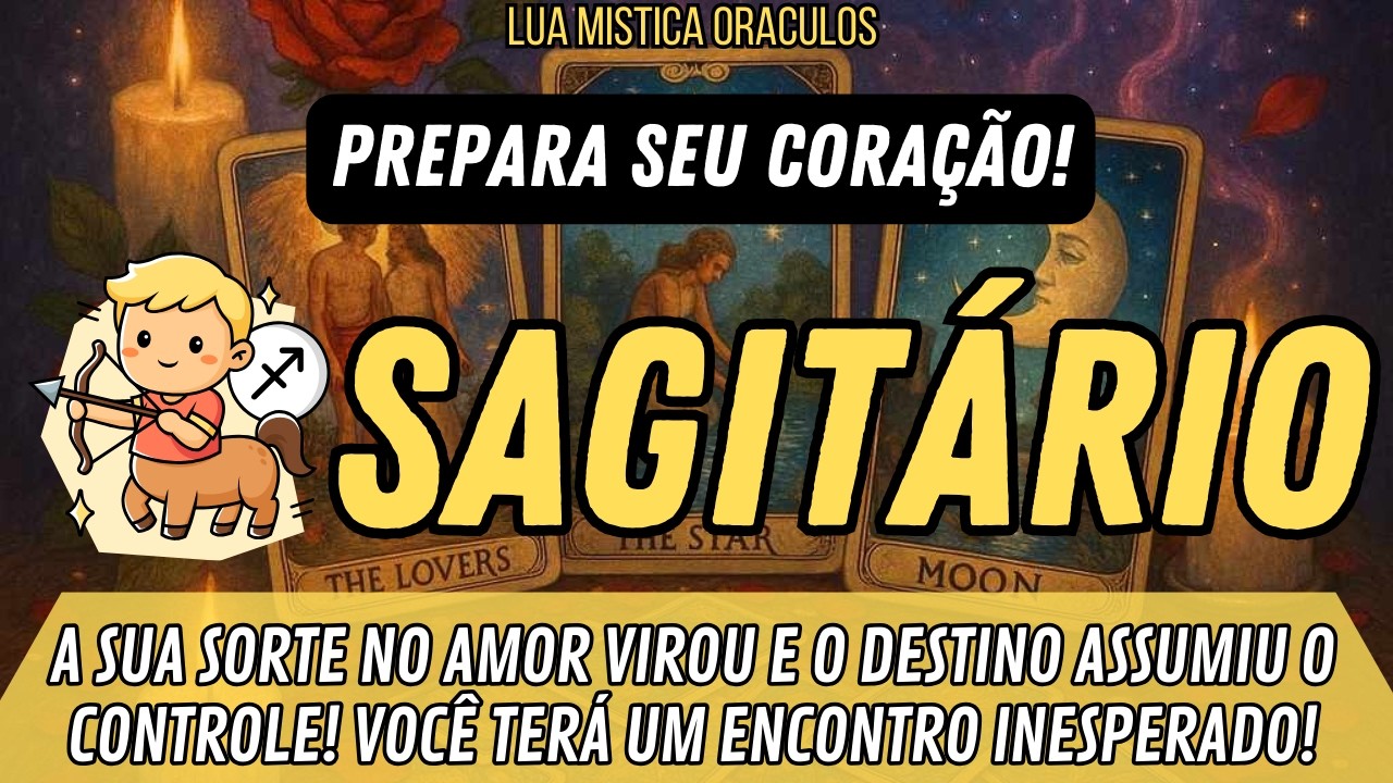 SAGITÁRIO♐️ 🍀A SUA SORTE NO AMOR VIROU E O DESTINO ASSUMIU O CONTROLE!🍀UM ENCONTRO INESPERADO! ❤️