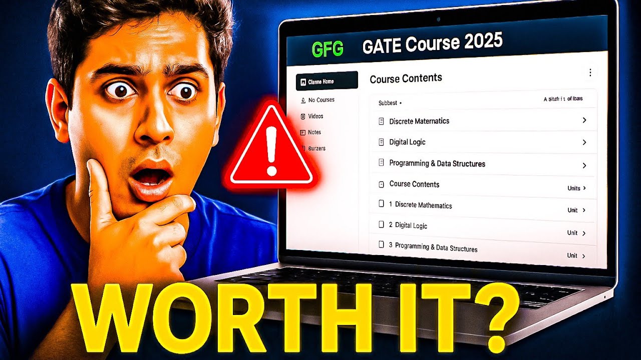 Geeks for Geeks gate CSE 2025 course Review | Best Course for GATE Preparation? | Curious Abhi