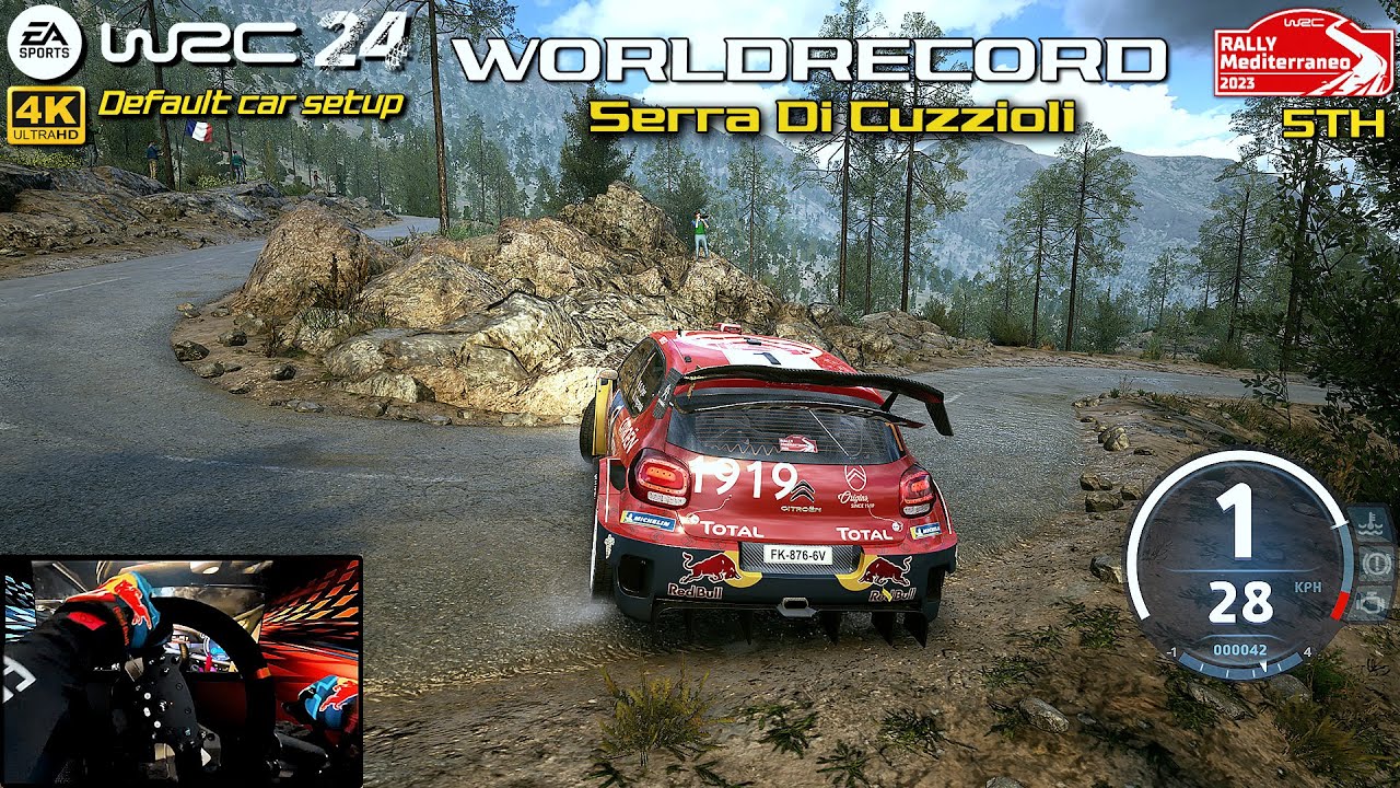 WORLD RECORD 5th | EA SPORTS WRC 24 | Citroen C3 WRC Serra Di Cuzzioli Rally Mediterraneo | PXN V10