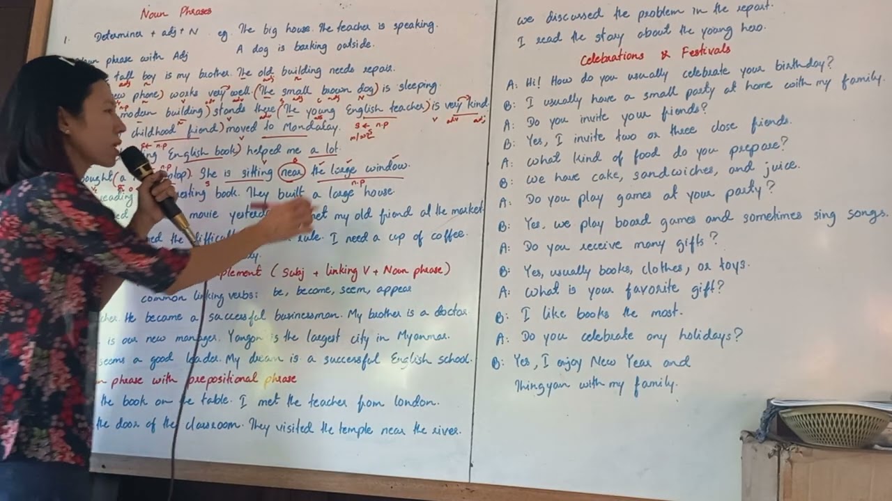 Grammar - Noun phrases, Day 1, Week 3, Summer English class