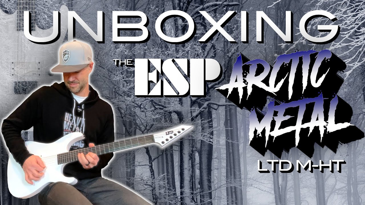 🎸UNBOXING The All New ESP M-HT Arctic Metal