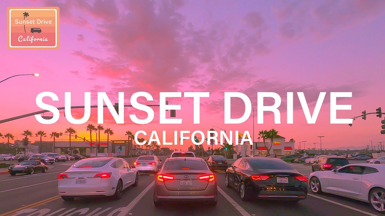 California Coast Sunset Drive - Newport Beach - Huntington Beach - Long Beach | June 2022🌴🌆🚙