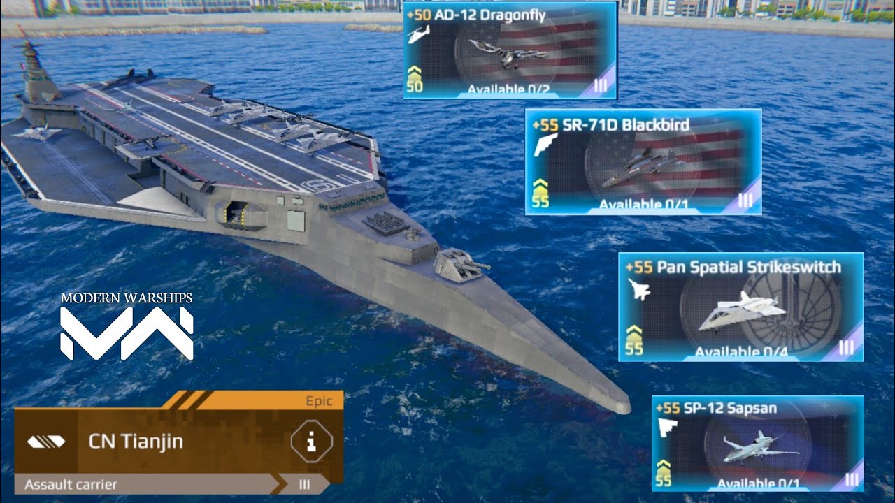 CN Tianjin - With SR-71D Blackbird And Strikeswitch | Modern Warships