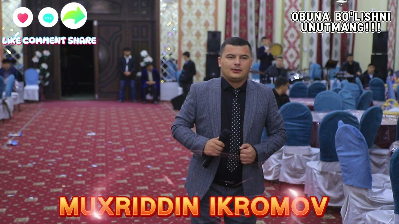 MUXRIDDIN IKROMOV XUSH SOAT (to'ydan lavha) TO'Y VA MAROSIMLAR UCHUN:+998883064242;