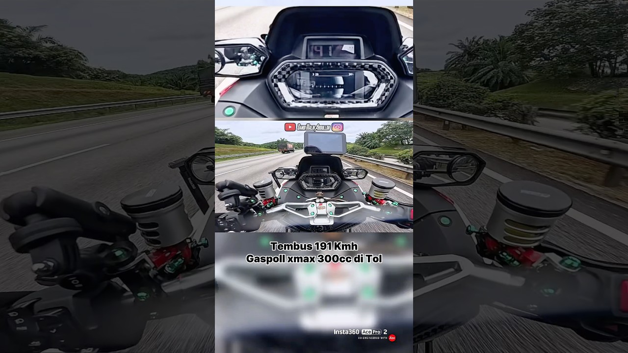 P ada lawan? Motor Touring spek gacor🔥. #dandimalik #topspeed #xmax #300cc #borup #tdr