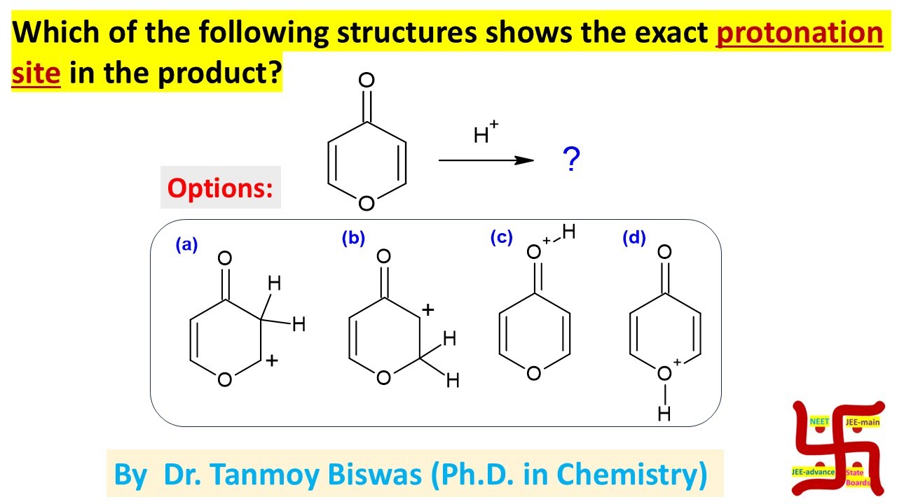 MCQ-186: 4-Pyrene, which of the following structure shows the exact protonation site in the product?