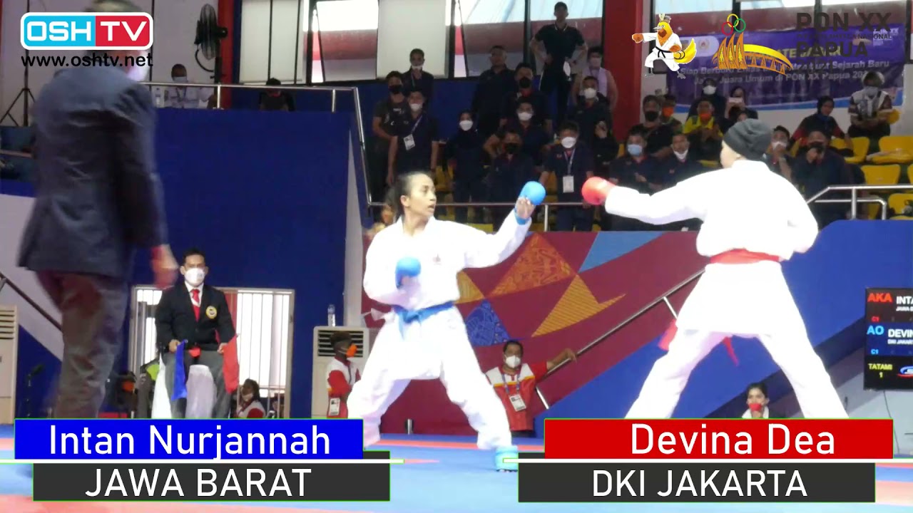 FINAL Devina Dea (DKI) Vs Intan Nurjannah (JABAR) - KUMITE -61 KG PUTRI
