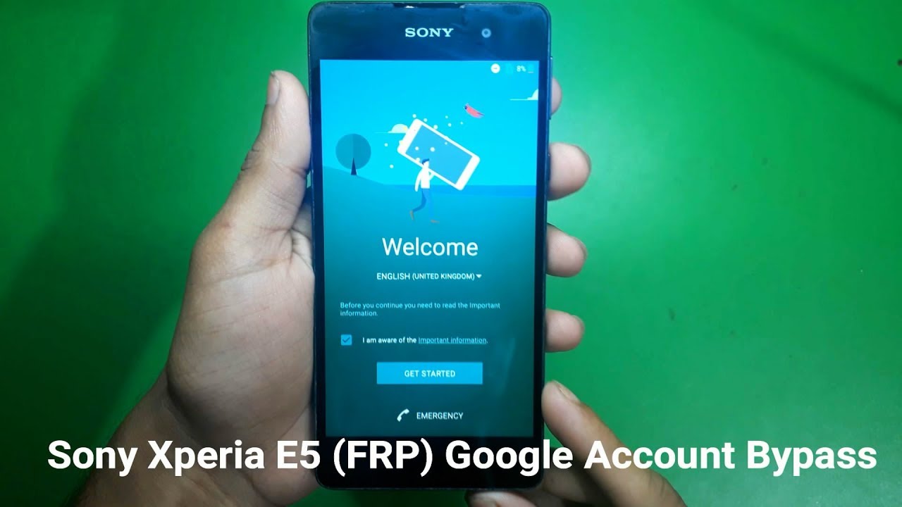 Sony Xperia E5 Google Account Bypass