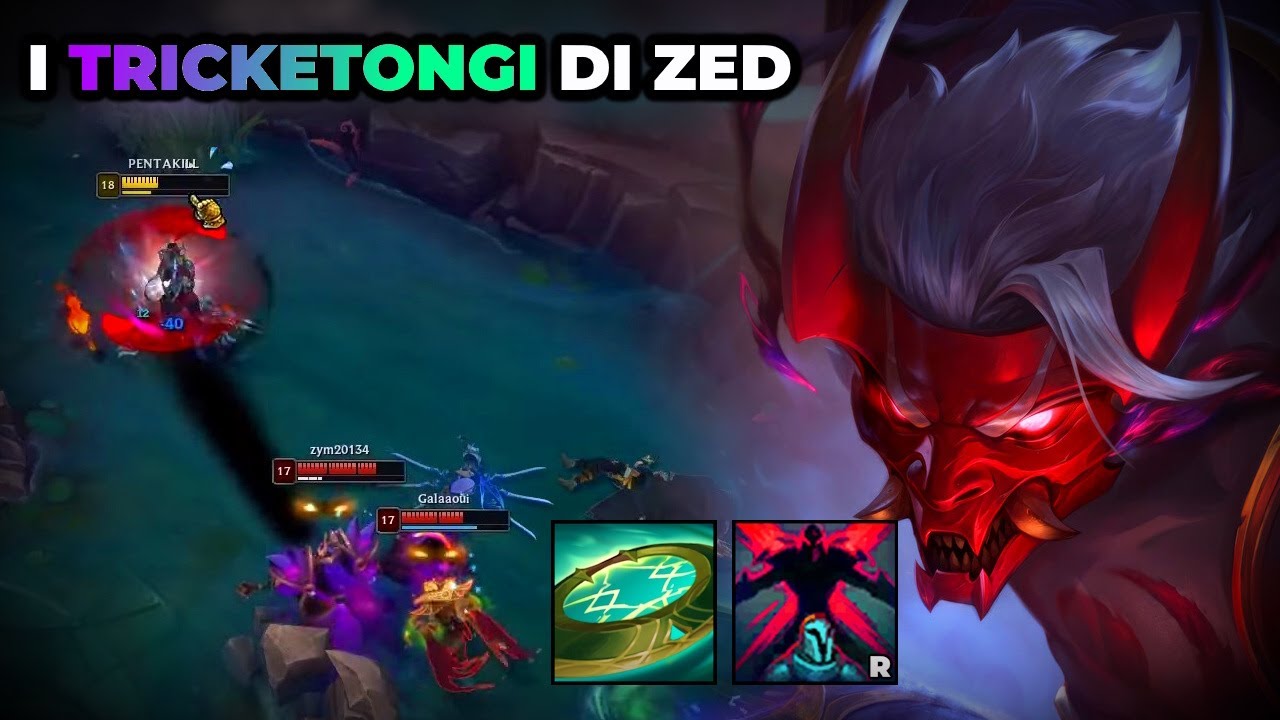 UN PO' DI TRICKETONGI CON ZED JUNGLE E CI SI DIVERTE - League of Legends ITA