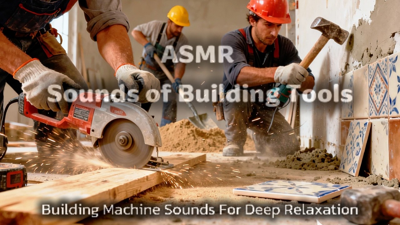 Intense Construction ASMR – Grinding, Cutting & Hammering for Relaxation