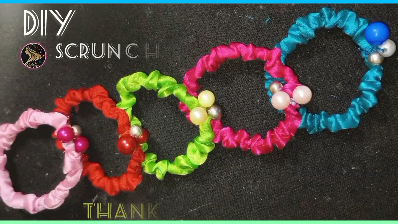 How to make scrunchie | DIY Scrunchie | #scrunchie tutorial | #Design Box,#diy.