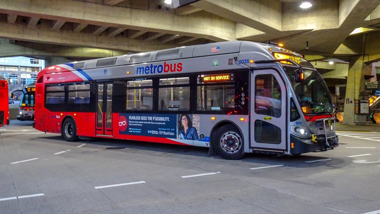 WMATA Metrobus 2014 NABI 42 BRT Hybrid #8035 On Route S2