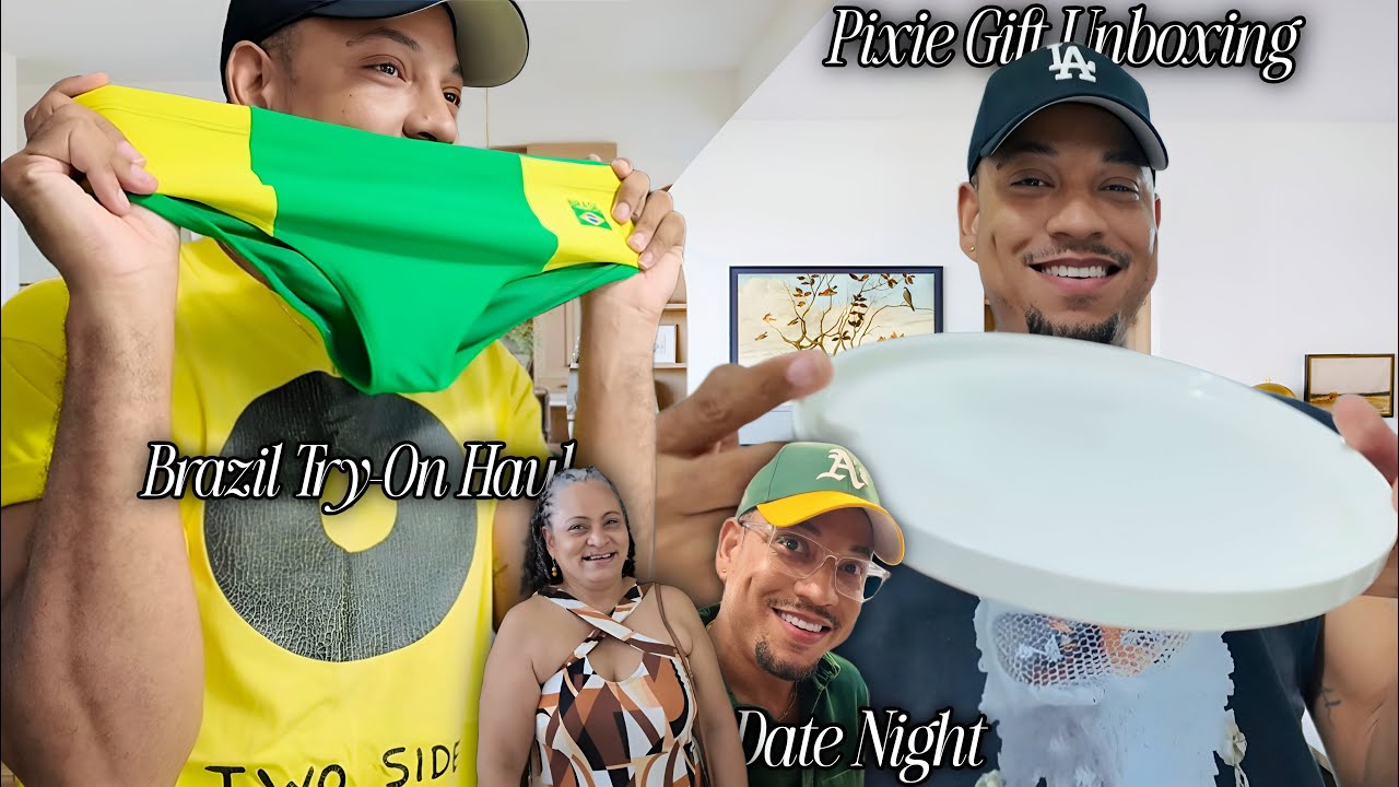 BRAZIL TRY-ON HAUL + PIXIE GIFT UNBOXING + DATE NIGHT | QUITE PERRY
