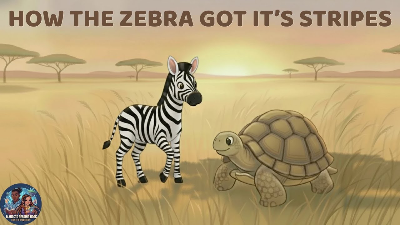 How the Zebra Got Its Stripes 🦓🌿 | Gentle African Folktale for Kids | B & Z’s Reading Nook