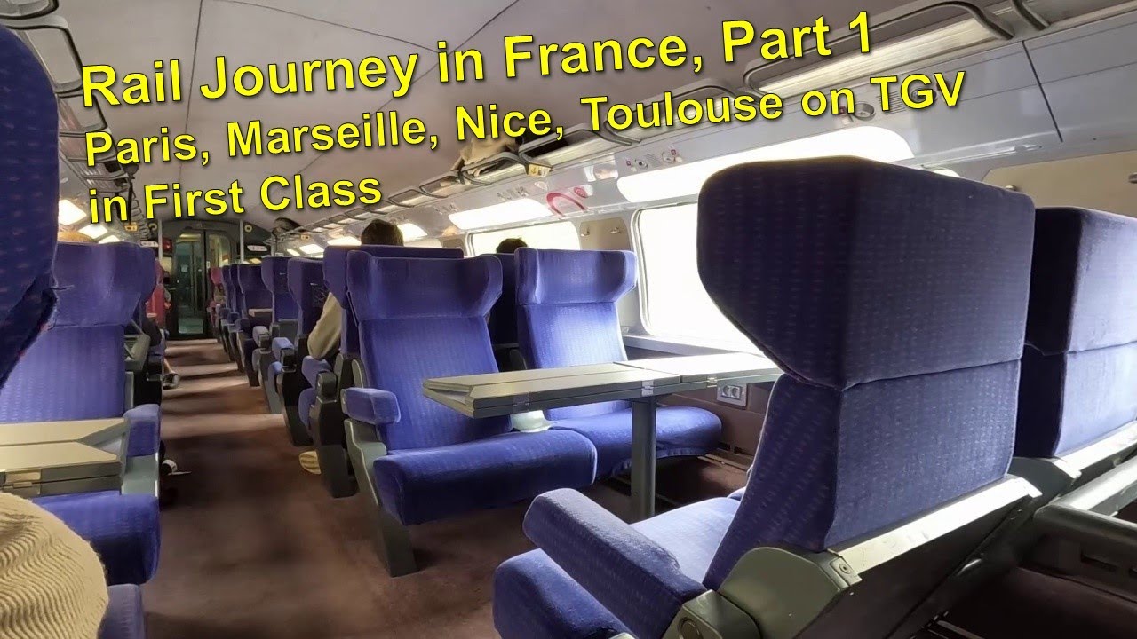Rail Journey in France, Part 1 | Paris to Marseille, Nice, and Toulouse on TGV trains in First Class