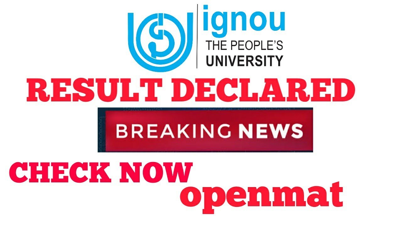 IGNOU RESULT DECLARED NEW OPENMAT MBA MANAGEMENT ||CHAUHAN VIDEOS IGNOU