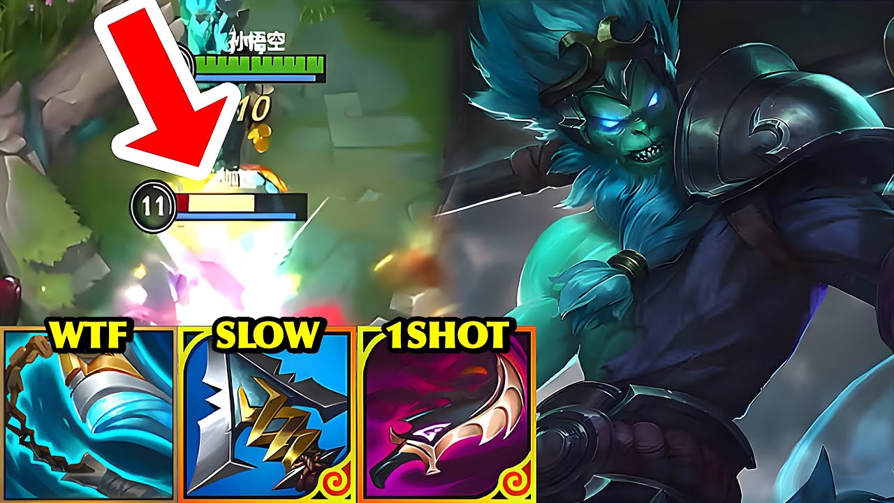 Wild Rift China Wukong Jungle | 20KILL STRIDEBREAKER WUKONG?! 1COMBO EXPLOSIVE DAMAGE Build & Runes