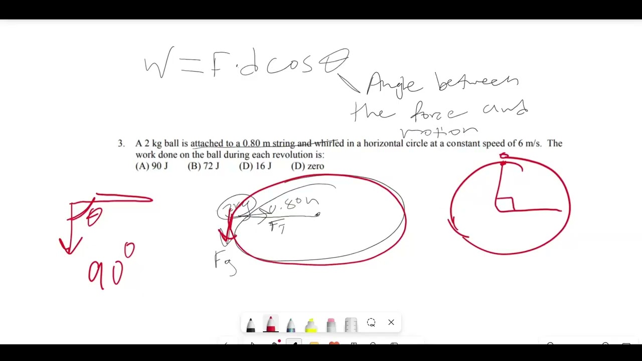 AP Physics 1 Unit 3: Work, Energy, and Power Practice Problem Walkthrough #3